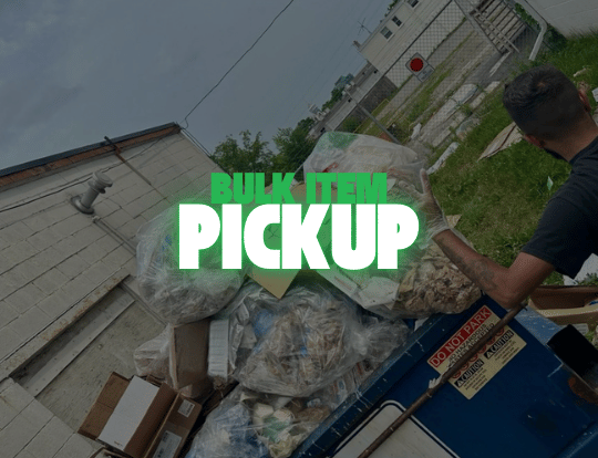 Bulk item pickup in Niagara by NLLC for furniture, mattresses, and appliances.