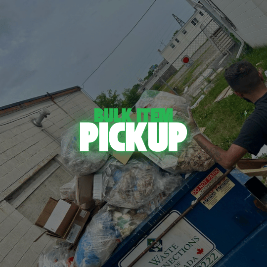 Bulk item pickup in Niagara by NLLC for furniture, mattresses, and appliances.