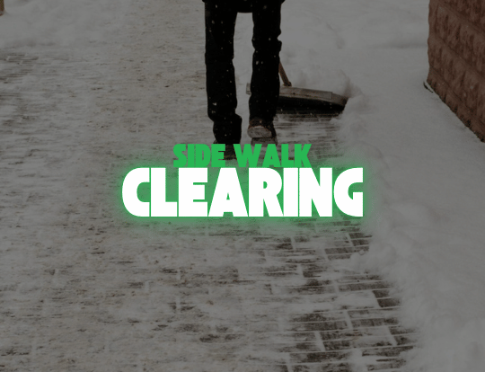 Sidewalk clearing service by NLLC in Niagara, ensuring snow-free and safe walkways.
